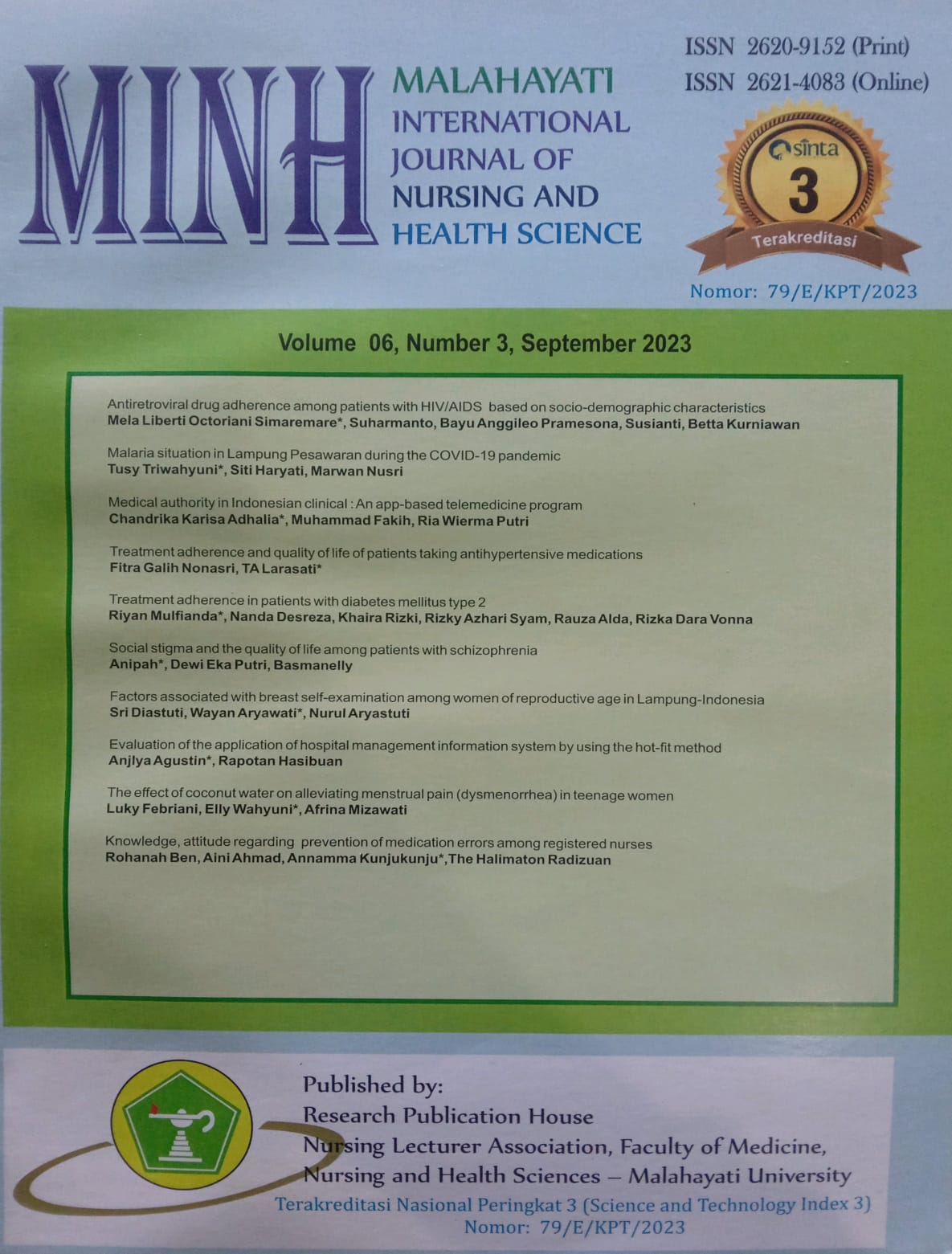 MINH : Malahayati International Journal of Nursing and Health Science