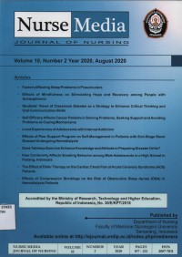 Image of Nurse Media Journal Of Nursing Vol. 10 No. 2 2020