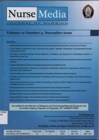 Image of Nurse Media Journal Of Nursing Vol. 12 No. 3 2022