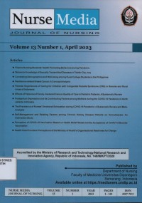 Image of Nurse Media Journal of Nursing Vol. 13 No. 1 2023