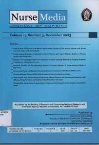 Image of Nurse Media Journal of Nursing Vol. 13 No. 3 2023