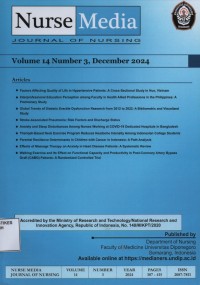 Image of Nurse Media Journal of Nursing Vol. 14 No. 3 2024