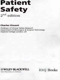 Patient Safety. 2nd Edition
